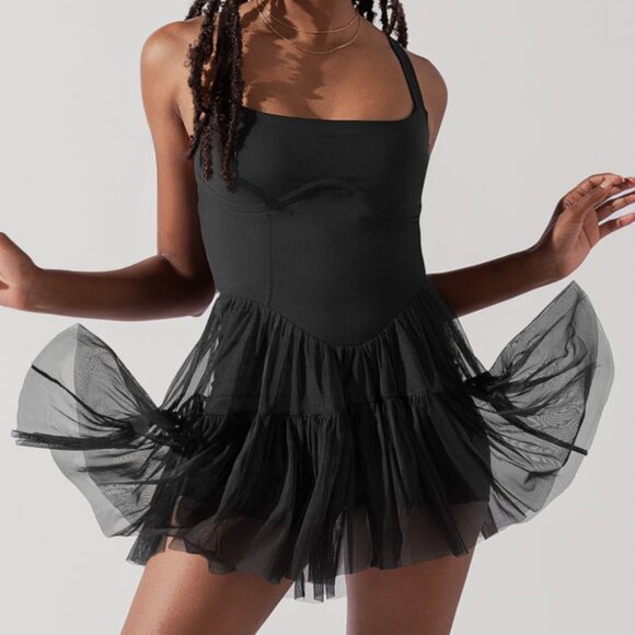POPFLEX Dresses & Skirts - POPFLEX Corset Pirouette Dress Black size M